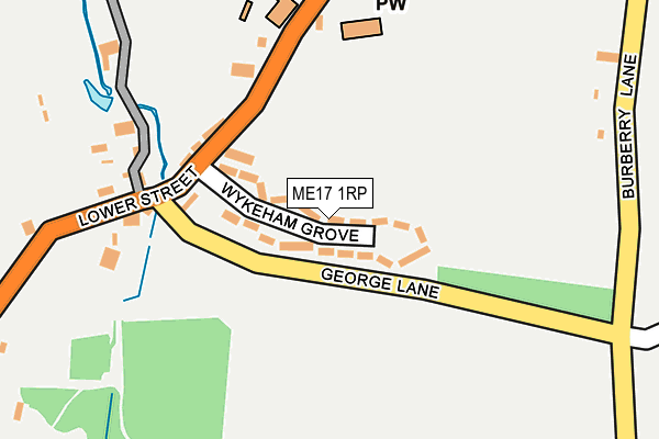 ME17 1RP map - OS OpenMap – Local (Ordnance Survey)