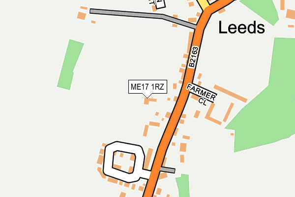 ME17 1RZ map - OS OpenMap – Local (Ordnance Survey)