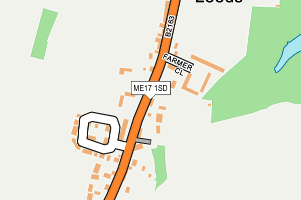 ME17 1SD map - OS OpenMap – Local (Ordnance Survey)