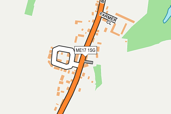 ME17 1SG map - OS OpenMap – Local (Ordnance Survey)