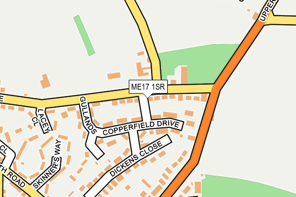 ME17 1SR map - OS OpenMap – Local (Ordnance Survey)