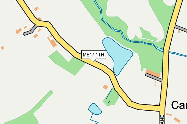 ME17 1TH map - OS OpenMap – Local (Ordnance Survey)