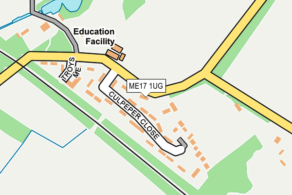 ME17 1UG map - OS OpenMap – Local (Ordnance Survey)