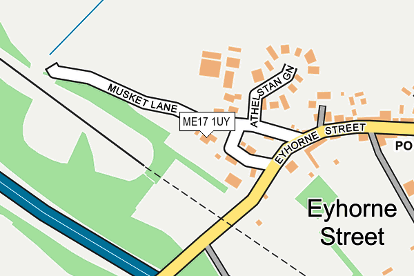 ME17 1UY map - OS OpenMap – Local (Ordnance Survey)