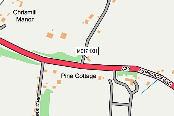 ME17 1XH map - OS OpenMap – Local (Ordnance Survey)