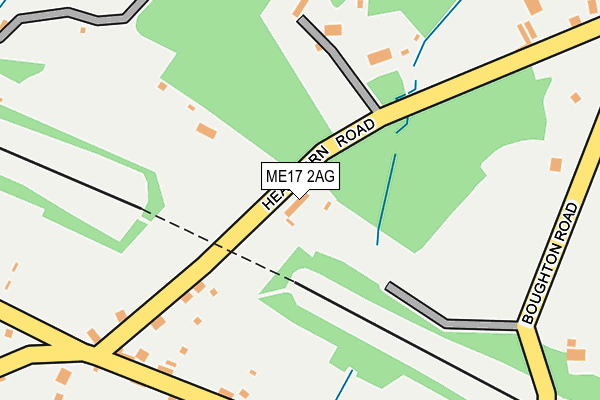 ME17 2AG map - OS OpenMap – Local (Ordnance Survey)