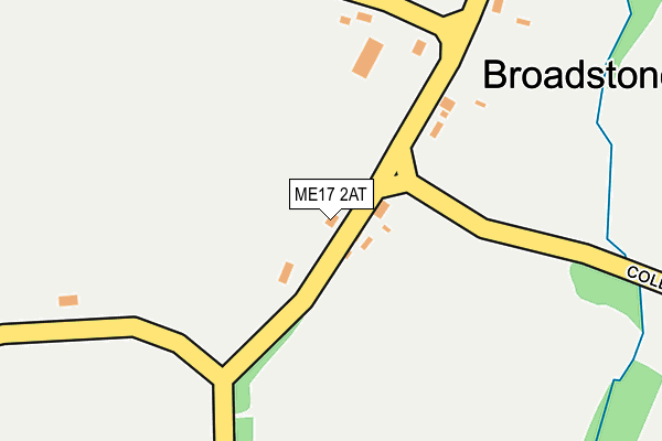 ME17 2AT map - OS OpenMap – Local (Ordnance Survey)