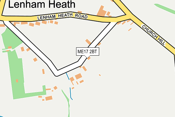 ME17 2BT map - OS OpenMap – Local (Ordnance Survey)