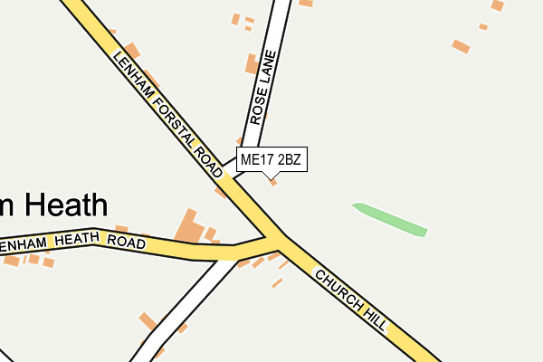 ME17 2BZ map - OS OpenMap – Local (Ordnance Survey)