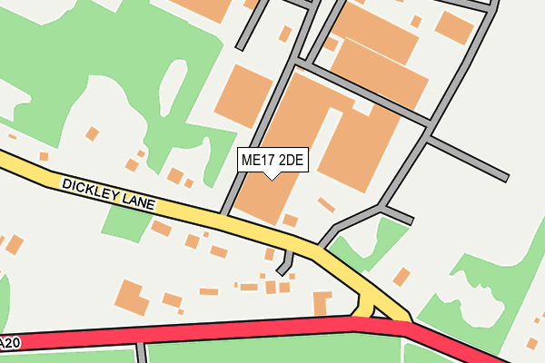 ME17 2DE map - OS OpenMap – Local (Ordnance Survey)