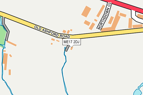 ME17 2DJ map - OS OpenMap – Local (Ordnance Survey)