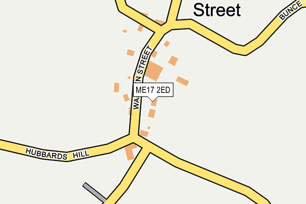 ME17 2ED map - OS OpenMap – Local (Ordnance Survey)