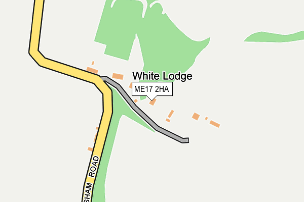 ME17 2HA map - OS OpenMap – Local (Ordnance Survey)