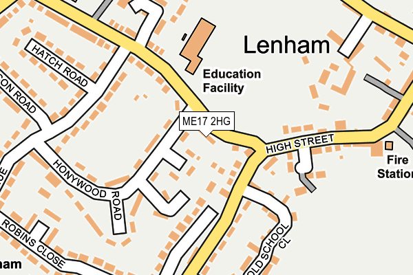 ME17 2HG map - OS OpenMap – Local (Ordnance Survey)