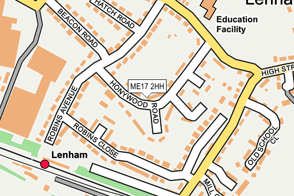 ME17 2HH map - OS OpenMap – Local (Ordnance Survey)