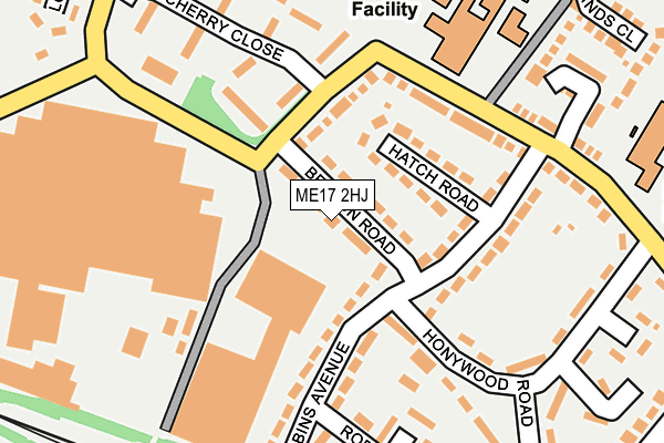 ME17 2HJ map - OS OpenMap – Local (Ordnance Survey)