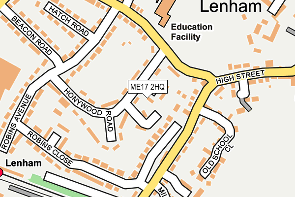 ME17 2HQ map - OS OpenMap – Local (Ordnance Survey)