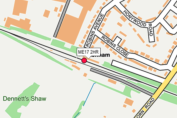 ME17 2HR map - OS OpenMap – Local (Ordnance Survey)
