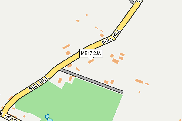 ME17 2JA map - OS OpenMap – Local (Ordnance Survey)