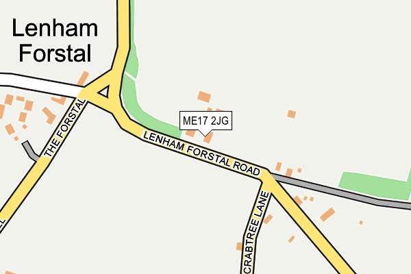 ME17 2JG map - OS OpenMap – Local (Ordnance Survey)