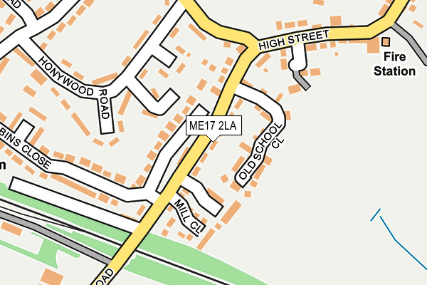 ME17 2LA map - OS OpenMap – Local (Ordnance Survey)
