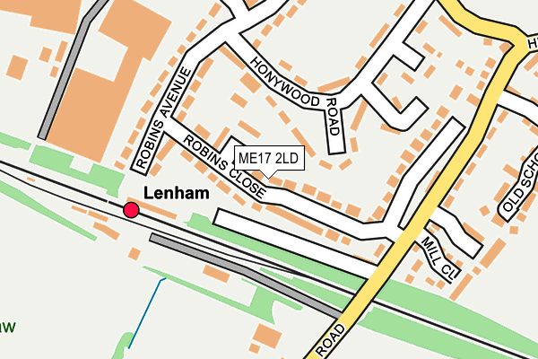 ME17 2LD map - OS OpenMap – Local (Ordnance Survey)