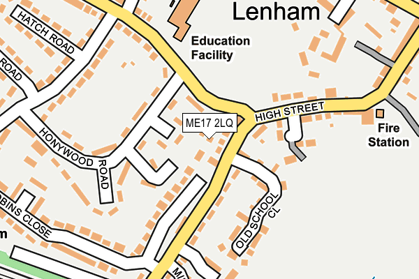 ME17 2LQ map - OS OpenMap – Local (Ordnance Survey)