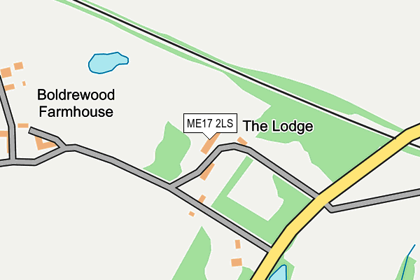 ME17 2LS map - OS OpenMap – Local (Ordnance Survey)