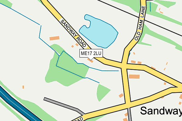 ME17 2LU map - OS OpenMap – Local (Ordnance Survey)