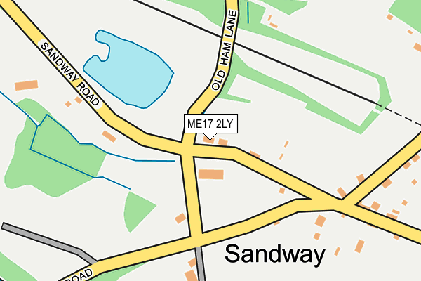 ME17 2LY map - OS OpenMap – Local (Ordnance Survey)