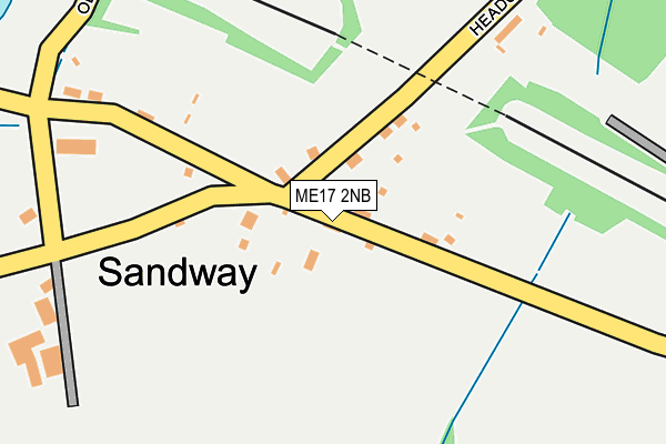 ME17 2NB map - OS OpenMap – Local (Ordnance Survey)