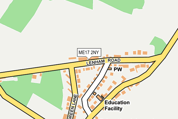 ME17 2NY map - OS OpenMap – Local (Ordnance Survey)