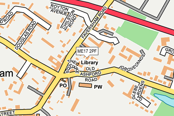ME17 2PF map - OS OpenMap – Local (Ordnance Survey)
