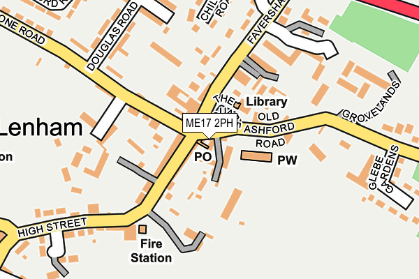 ME17 2PH map - OS OpenMap – Local (Ordnance Survey)