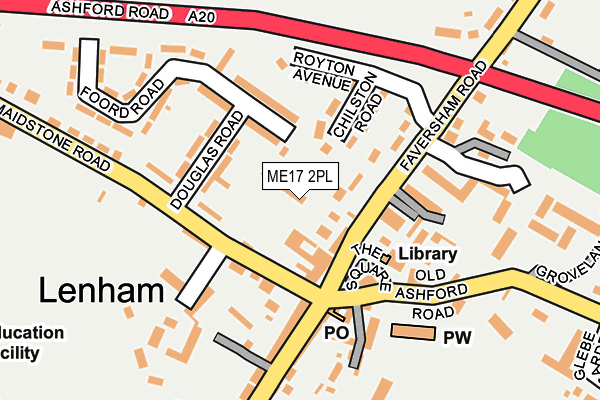 ME17 2PL map - OS OpenMap – Local (Ordnance Survey)