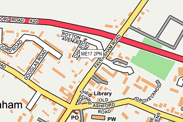 ME17 2PN map - OS OpenMap – Local (Ordnance Survey)