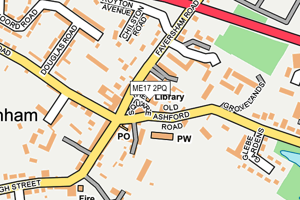 ME17 2PQ map - OS OpenMap – Local (Ordnance Survey)
