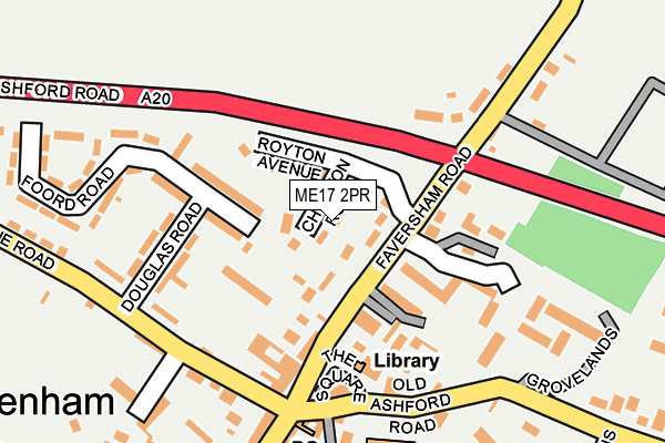 ME17 2PR map - OS OpenMap – Local (Ordnance Survey)