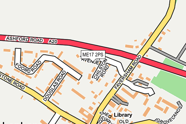 ME17 2PS map - OS OpenMap – Local (Ordnance Survey)