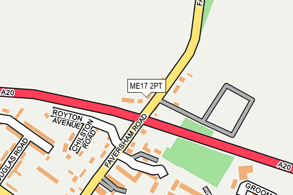 ME17 2PT map - OS OpenMap – Local (Ordnance Survey)