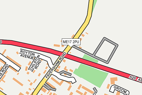 ME17 2PU map - OS OpenMap – Local (Ordnance Survey)