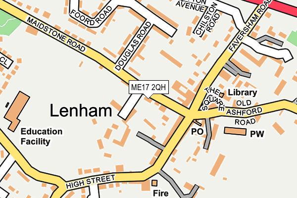 ME17 2QH map - OS OpenMap – Local (Ordnance Survey)