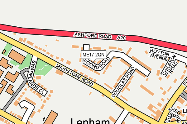 ME17 2QN map - OS OpenMap – Local (Ordnance Survey)