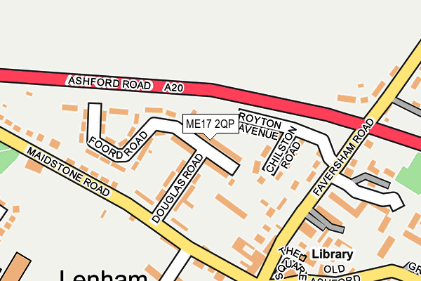 ME17 2QP map - OS OpenMap – Local (Ordnance Survey)