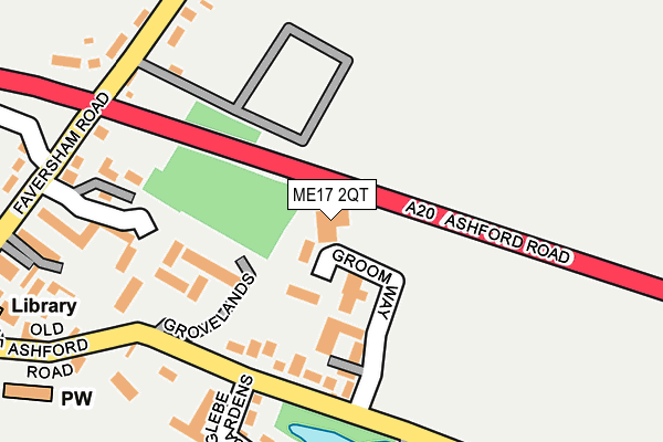 ME17 2QT map - OS OpenMap – Local (Ordnance Survey)