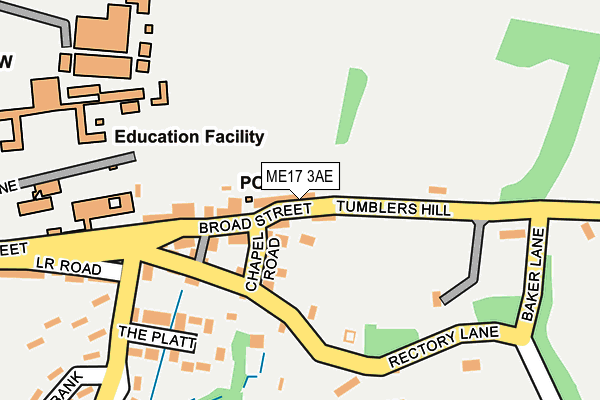 ME17 3AE map - OS OpenMap – Local (Ordnance Survey)