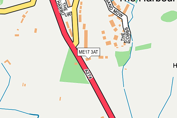 ME17 3AT map - OS OpenMap – Local (Ordnance Survey)