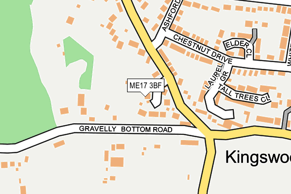 ME17 3BF map - OS OpenMap – Local (Ordnance Survey)