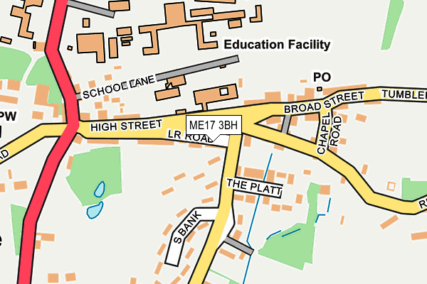 ME17 3BH map - OS OpenMap – Local (Ordnance Survey)