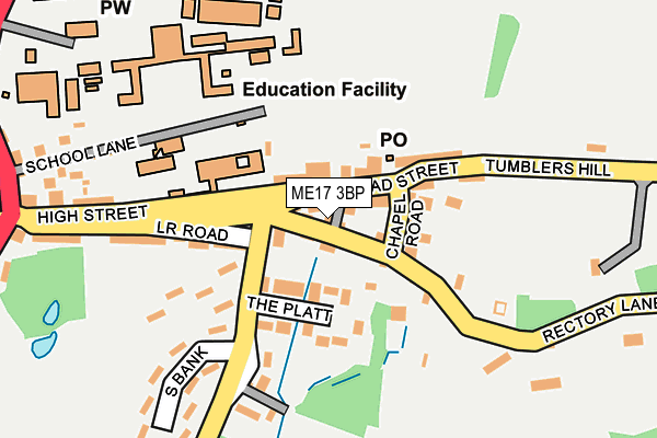 ME17 3BP map - OS OpenMap – Local (Ordnance Survey)